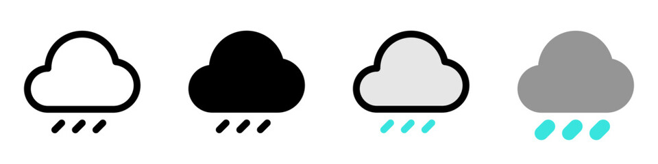 Editable rain, drizzle vector icon. Part of a big icon set family. Perfect for web and app interfaces, presentations, infographics, etc