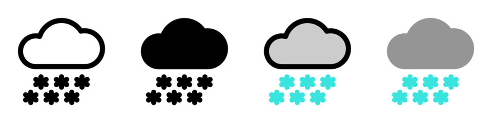 Editable heavy snowfall vector icon. Part of a big icon set family. Perfect for web and app interfaces, presentations, infographics, etc