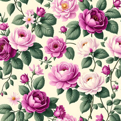 vintage wallpaper with flowers