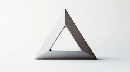Minimal triangle structure on white with shadow play