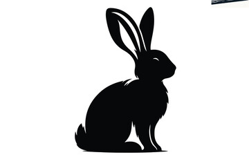 Squirrel silhouette logo design. vector illustration