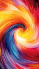 Vibrant Abstract Tornado - Vertical Phone Wallpaper