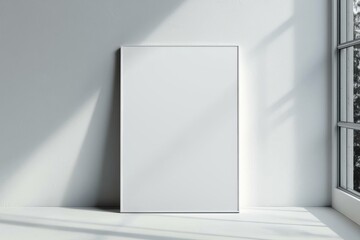 A3 Poster Mockup on White Background created with Generative AI