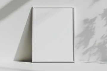 A3 Poster Mockup on White Background created with Generative AI