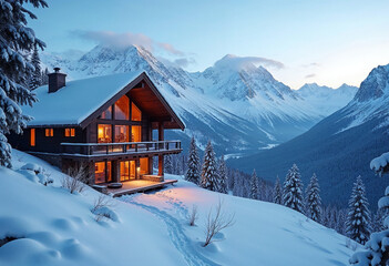 house in the mountains