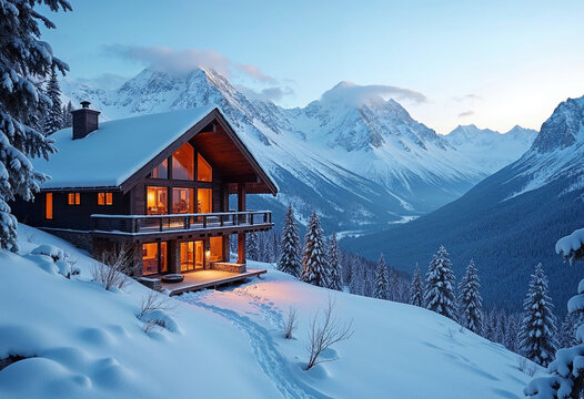 house in the mountains