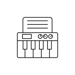 Keyboard instrument icon