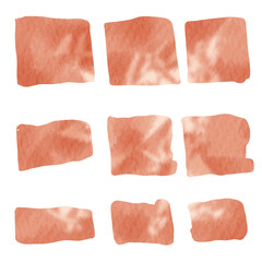 Torn Ripper Watercolor Paper Sheet Textures Element Vector Collection