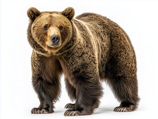Fototapeta premium Powerful Grizzly Bear Standing on All Fours