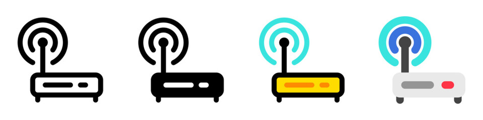 Editable vector wifi router icon. Part of a big icon set family. Perfect for web and app interfaces, presentations, infographics, etc
