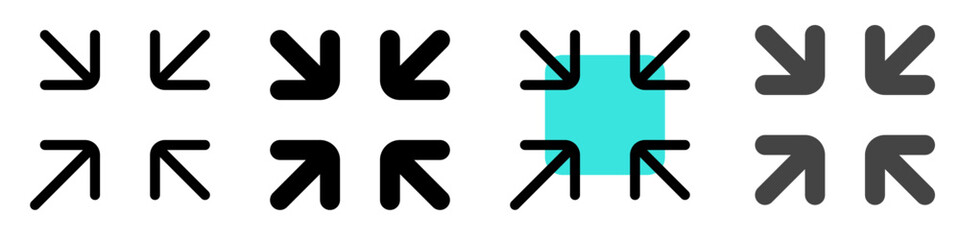 Editable vector exit full screen icon. Part of a big icon set family. Perfect for web and app interfaces, presentations, infographics, etc