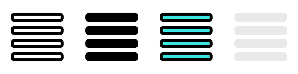 Obraz premium Editable vector list view icon. Part of a big icon set family. Perfect for web and app interfaces, presentations, infographics, etc