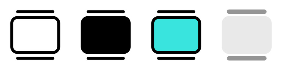 Editable vector ui card, slide icon. Part of a big icon set family. Perfect for web and app interfaces, presentations, infographics, etc