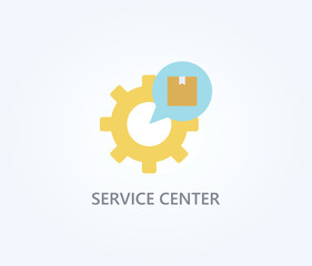  Service Center Vector, Icon Or Logo Sign Symbol Illustration 