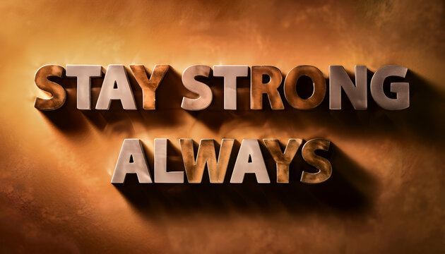 Stay strong always Word