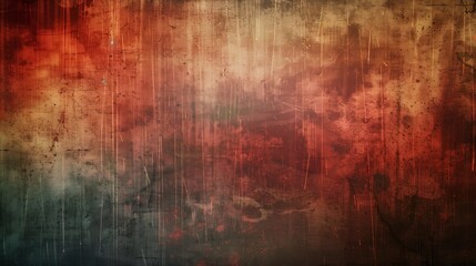 Obraz premium A colorful abstract painting with a blue background and red, yellow