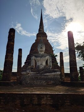 Sukothai Historic Park Buddha Thailand