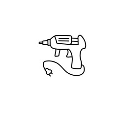 Hot glue gun icon