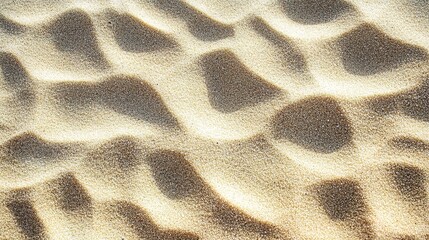 Natural Sand Patterns on Beach Surface