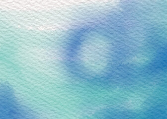 Abstract Gradient Blue Watercolor Background