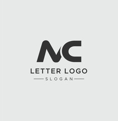 MC, CM, M, C Abstract Letters Logo Monogram

