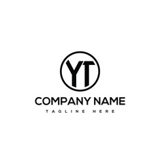 Initial letter YT or TY monogram logo
