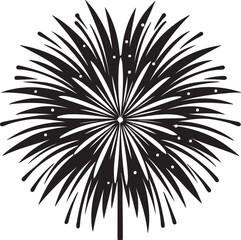 Fototapeta premium Vector image depicting a display of colorful fireworks lighting up the night sky, emphasizing celebration and joy