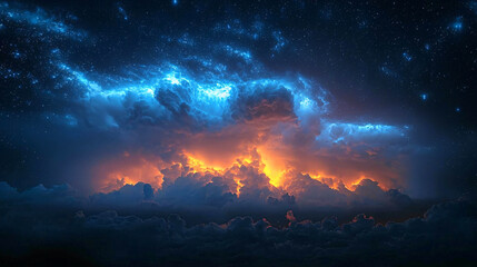 Fototapeta premium HD Nature Storm Background: Stunning High-Quality Stormy Skies and Weather Scenes