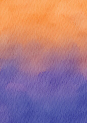 Abstract Sunset Watercolor Background Vibrant Artistic Design, Great for Digital and Print Projects