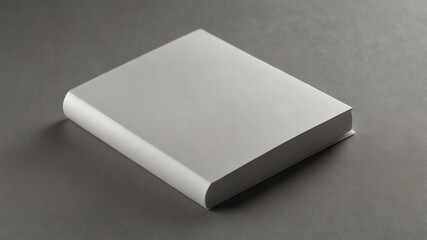 Fototapeta premium A mockup of a closed white book