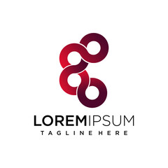 Fototapeta premium lettering at monogram C circle line bold modern logo