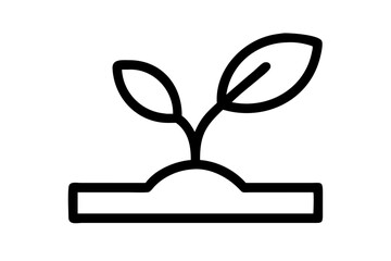 Seedling Icon A Vector Illustration Capturing the Beauty of New Growth in Nature
