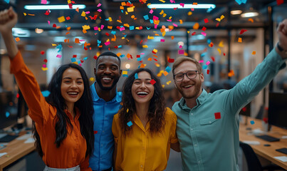 office team celebration 