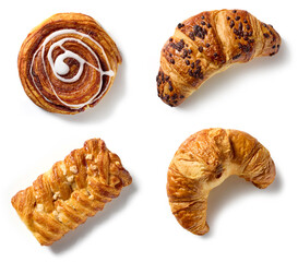 set of freshly baked pastries