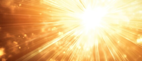 Obraz premium Golden Light Radiating Outward