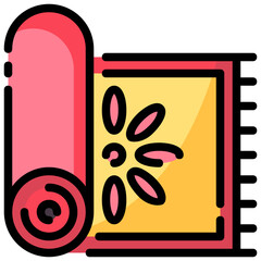 carpet filled outline vector icon