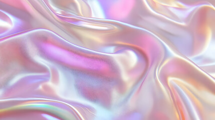 Obraz premium Iridescent Holographic Background a pastel brown to fuchsia gradient