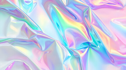 Iridescent Holographic Background a pastel cherry to jade gradient