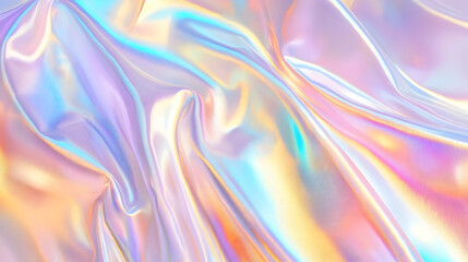 Fototapeta premium Iridescent Holographic Background a pastel gold to lavender gradient