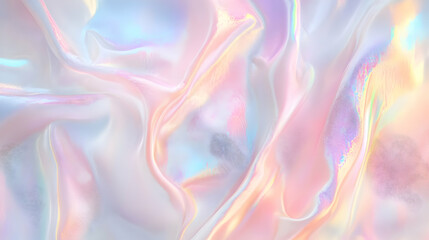 Iridescent Holographic Background a pastel beige to rose gradient