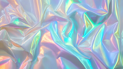Iridescent Holographic Background a pastel emerald green to obsidian gradient