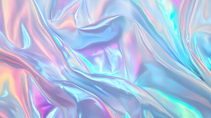 Fototapeta premium Iridescent Holographic Background a pastel obsidian to jade gradient