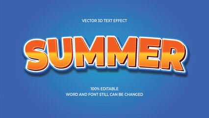 SUMMER 3D TEXT EFFECT