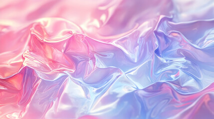Fototapeta premium Iridescent Holographic Background a pastel red to indigo gradient