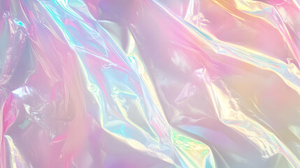 Fototapeta premium Iridescent Holographic Background a pastel lime to cherry gradient
