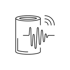 Voice assistant active speaker icon