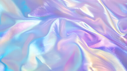 Obraz premium Iridescent Holographic Background a pastel violet to emerald green gradient