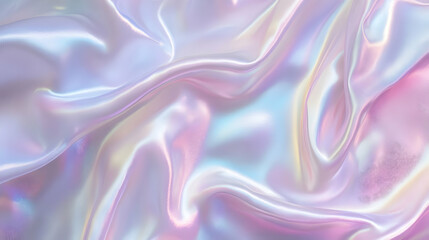 Obraz premium Iridescent Holographic Background a pastel smoke to plum gradient