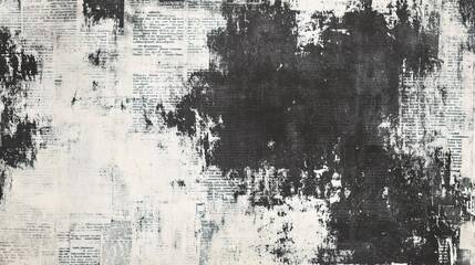 Obraz premium Abstract Black and White Textured Background