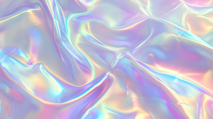 Obraz premium Iridescent Holographic Background a pastel plum to khaki gradient